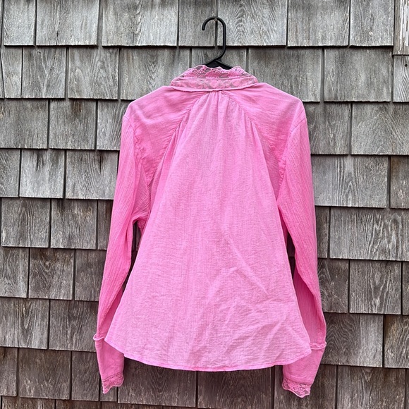 Vintage look gauzy top - Picture 5 of 6